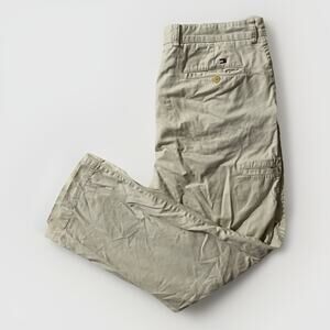 Tommy Hilfiger Men’s 36x30 Khaki Chino Pants Classic Fit Casual Dress Trousers